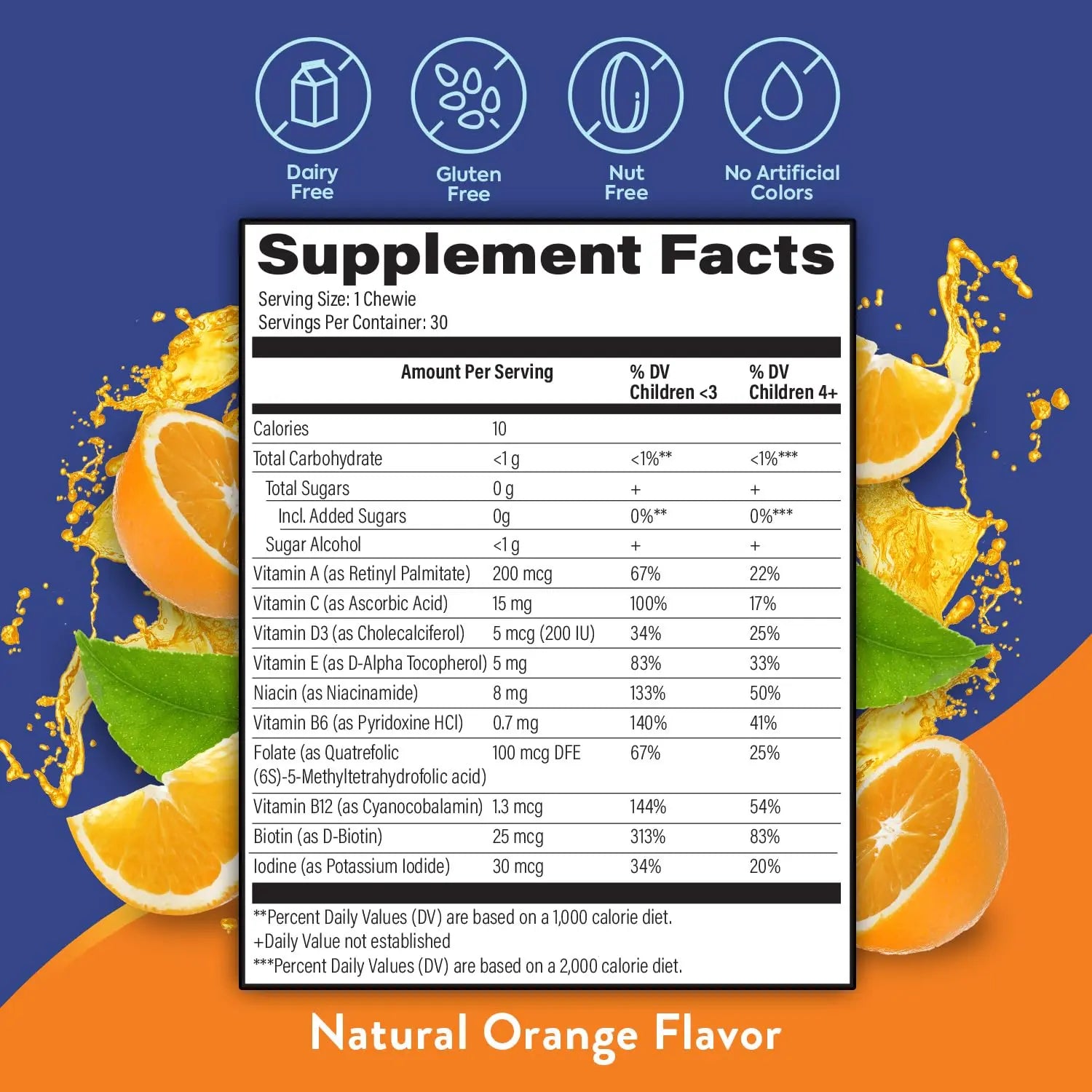 OmegaVia Sugar Free Kids Multivitamin Chewies - Daily Chewable Gummy Vitamins for Kids 3+ OmegaVia buy supplements canada
