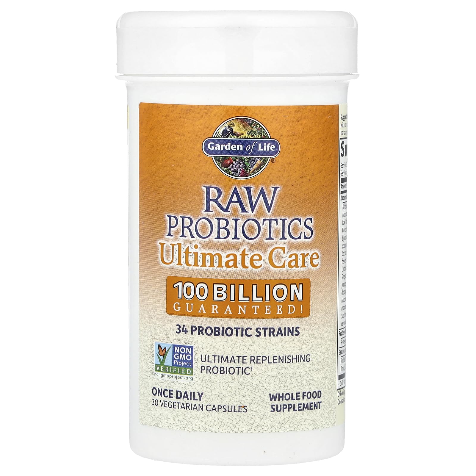 Garden of Life Raw Probiotics for Women and Men with Digestive Enzymes, 100 Billion CFU, Clinically Studied Strains, Shelf Stable, 30 Capsules Garden of Life buy supplements canada
