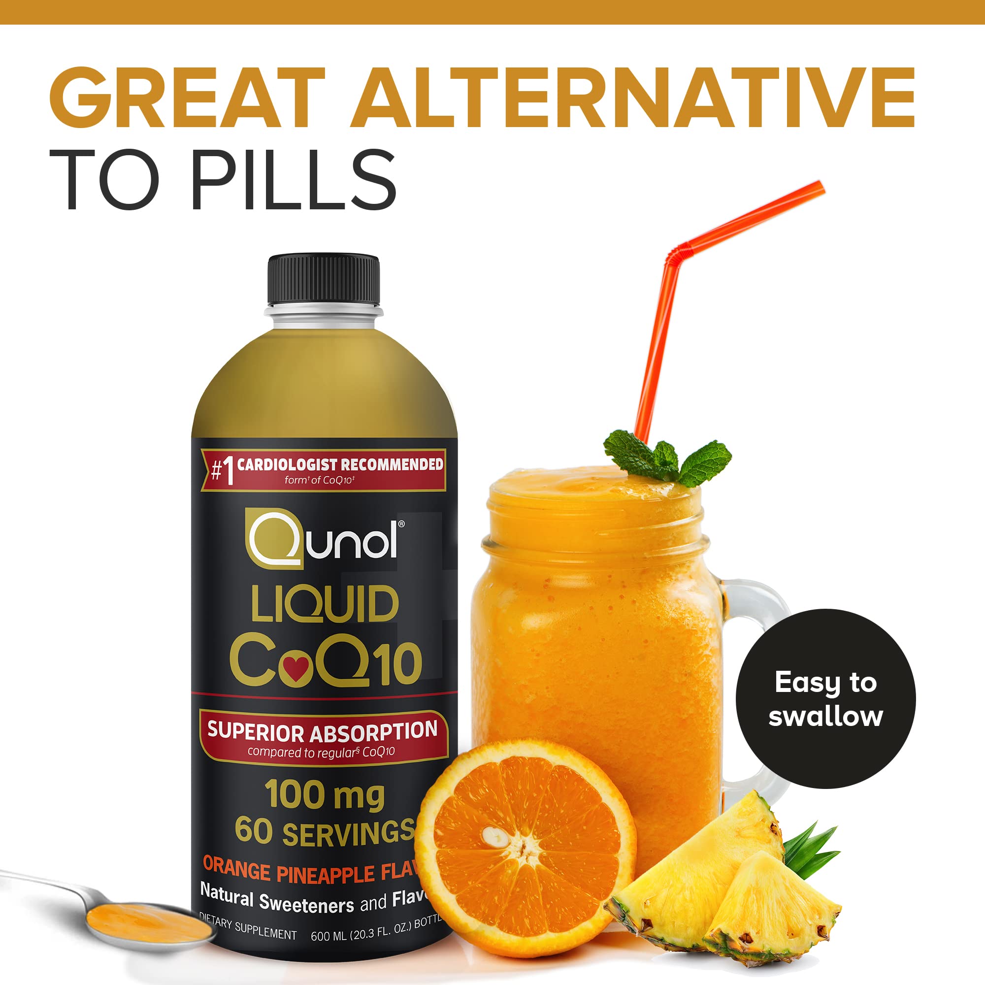 Qunol Liquid CoQ10 100mg, Superior Absorption Natural Supplement Form of Coenzyme Qunol buy supplements canada