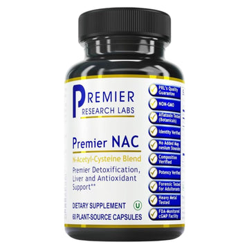 Premier Research Labs Premier NAC - NAC Supplement N-Acetyl Cysteine, N-Acetyl-L-Cysteine, Liver & Immune Support, 300mg NAC Per Capsule - 60 Vegetarian Capsules Premier Research Labs buy supplements canada