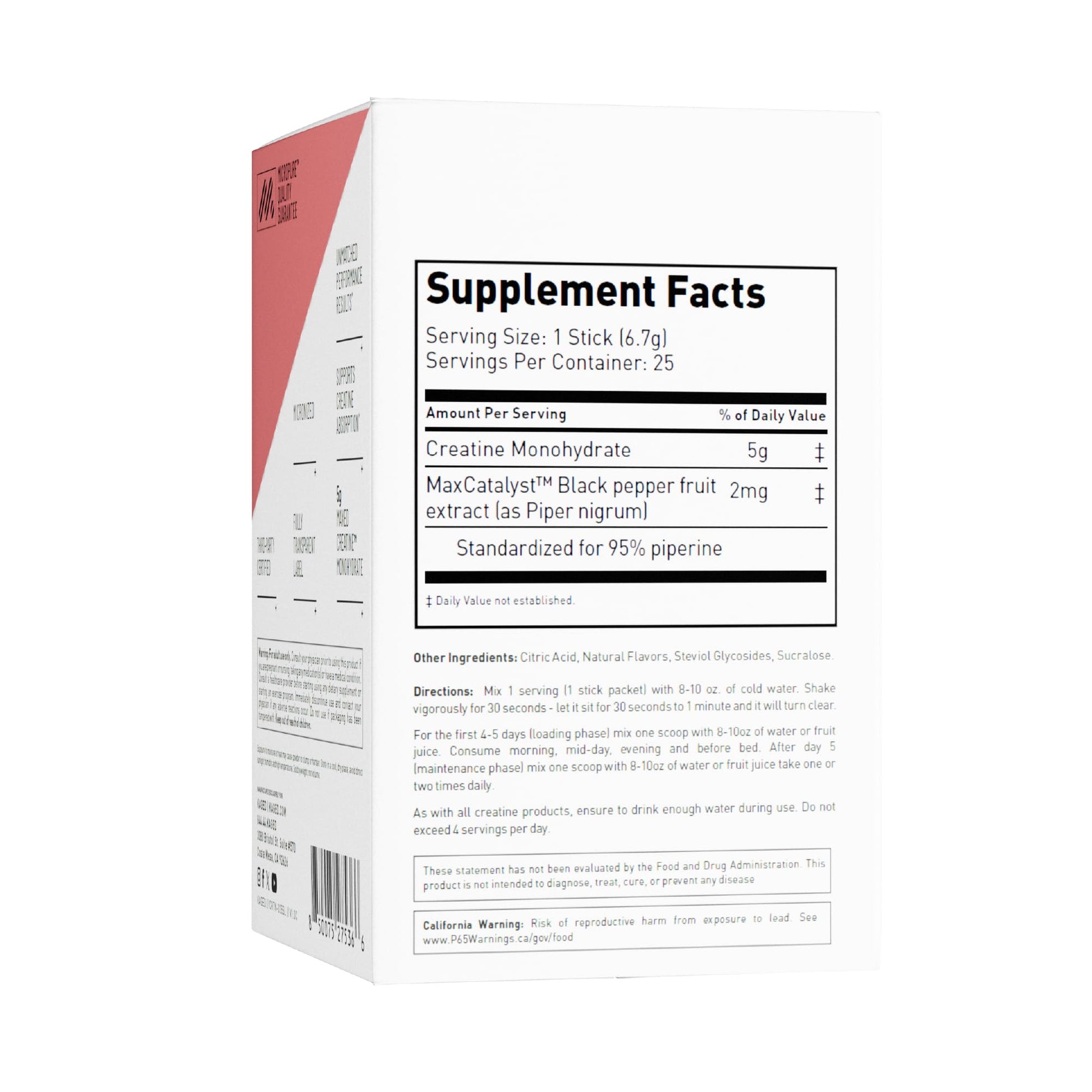 Kaged Creatine Monohydrate + Max Absorption Technology | Micronized Powder Stick Packs | Strawberry Lemonade | Muscle Building & Recovery | Brain Health Kaged buy supplements canada