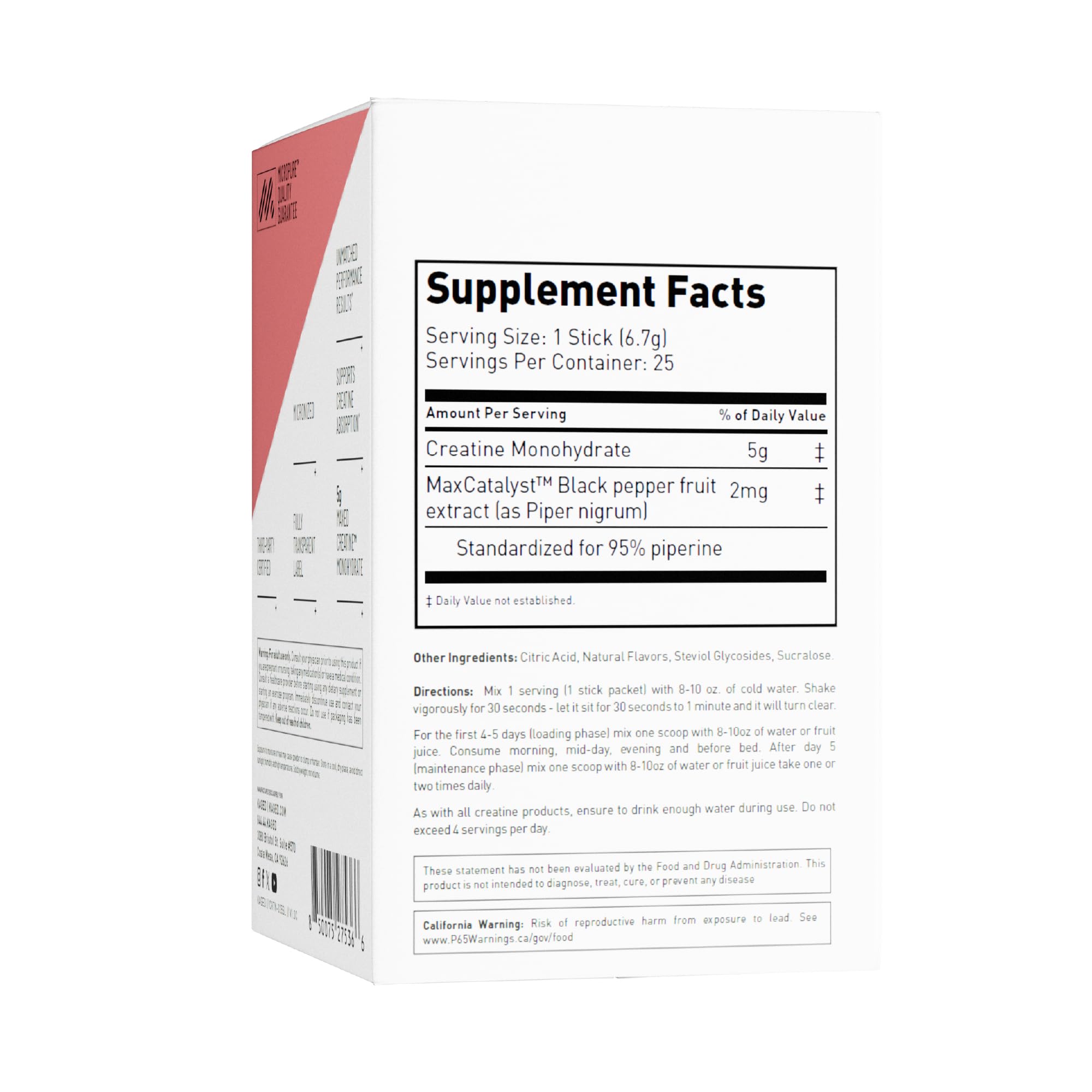 Kaged Creatine Monohydrate + Max Absorption Technology | Micronized Powder Stick Packs | Strawberry Lemonade | Muscle Building & Recovery | Brain Health Kaged buy supplements canada