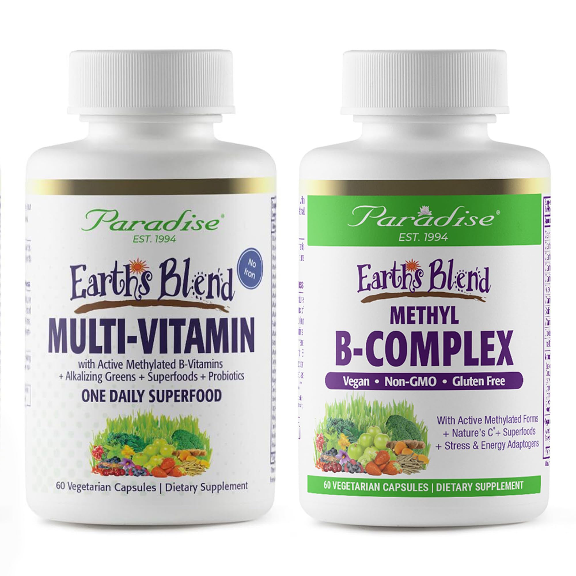 Paradise Herbs Earth's Blend Once Daily Multivitamin & B-Complex Bundle Paradise Herbs buy supplements canada