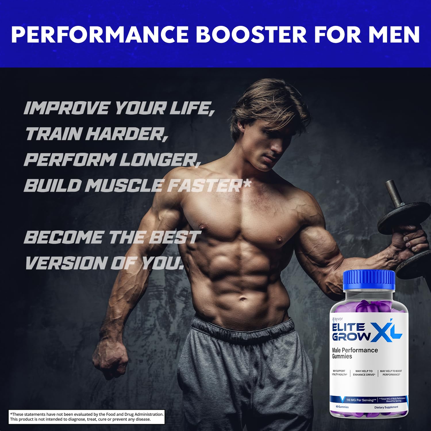 Elite Grow XL Gummies, Elite GrowXL Maximum Strength Gummy Supplement, Elite Grow X L All Natural Advanced Formula Gummys Chewable Vitamin EliteGrow Delicious Premium Once Daily Gummes (60 Gummies) Syvor buy supplements canada