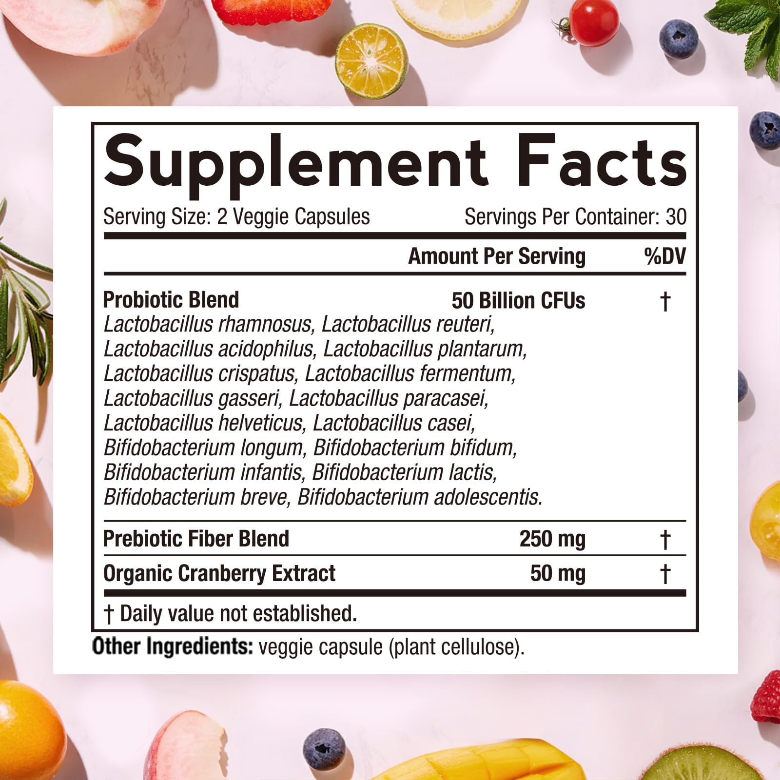 Doctor's Recipes Women's Probiotic, 60 Caps 50 Billion CFU 16 Strains, with Organic Cranberry, Digestive Immune Vaginal & Urinary Health, Shelf Stable Doctor's Recipes buy supplements canada