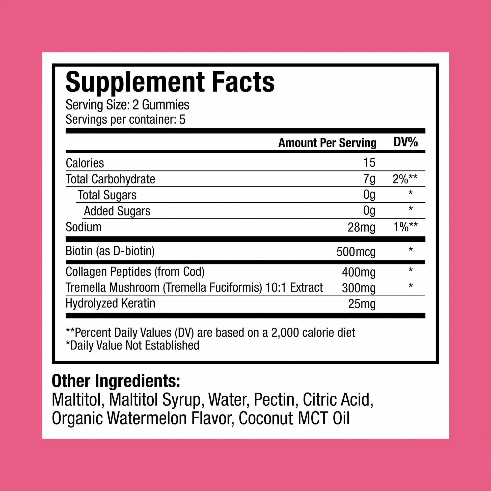 Plant People WonderBeauty Hair, Skin & Nails Rejuvenation Gummies with Tremella Mushroom, Marine Collagen Peptides, Keratin, & Biotin Plant People buy supplements canada
