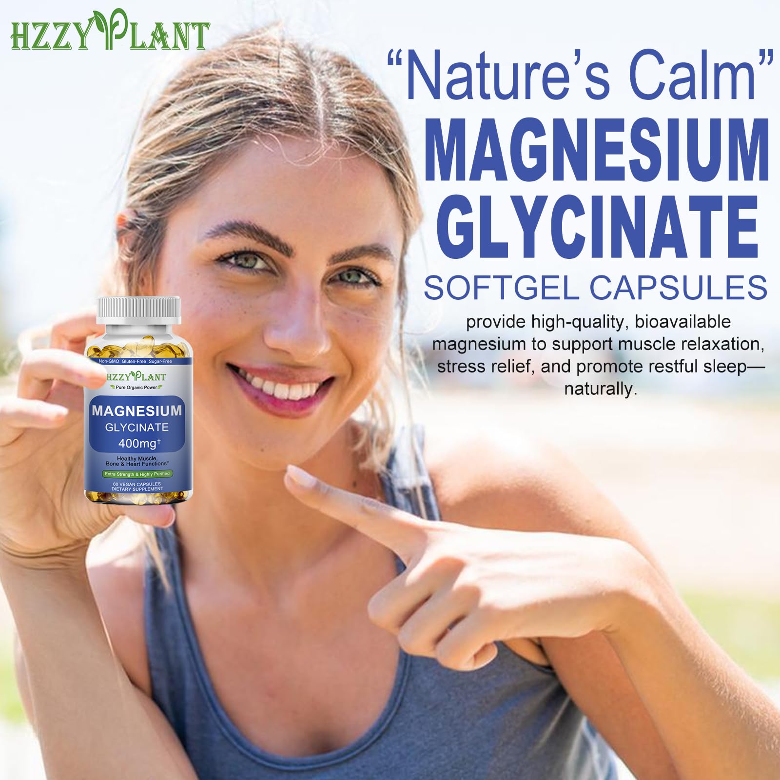 Magnesium Glycinate Softgels, High Absorption Magnesium Glycinate 400mg Supplement for Muscle, Heart, Sleep & Bone Support, Bisglycinate Softgel Capsules Supplement, Vegan, Non-GMO, 2 Month Supply HZZYPLANT buy supplements canada