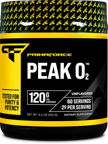 PrimaForce Peak O2 Workout Supplement, 120 Grams - Proprietary Blend, Non-GMO, Vegan and Gluten Free Primaforce buy supplements canada