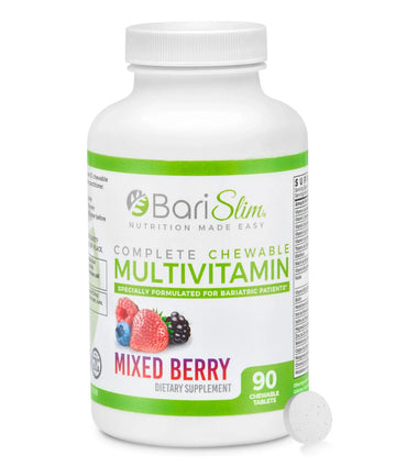 BariSlim Complete Chewable Bariatric Multivitamin Tablets - 45 mg Iron - Bariatric Vitamin & Supplement for Post Bariatric Surgery Including Gastric Bypass BariSlim buy supplements canada