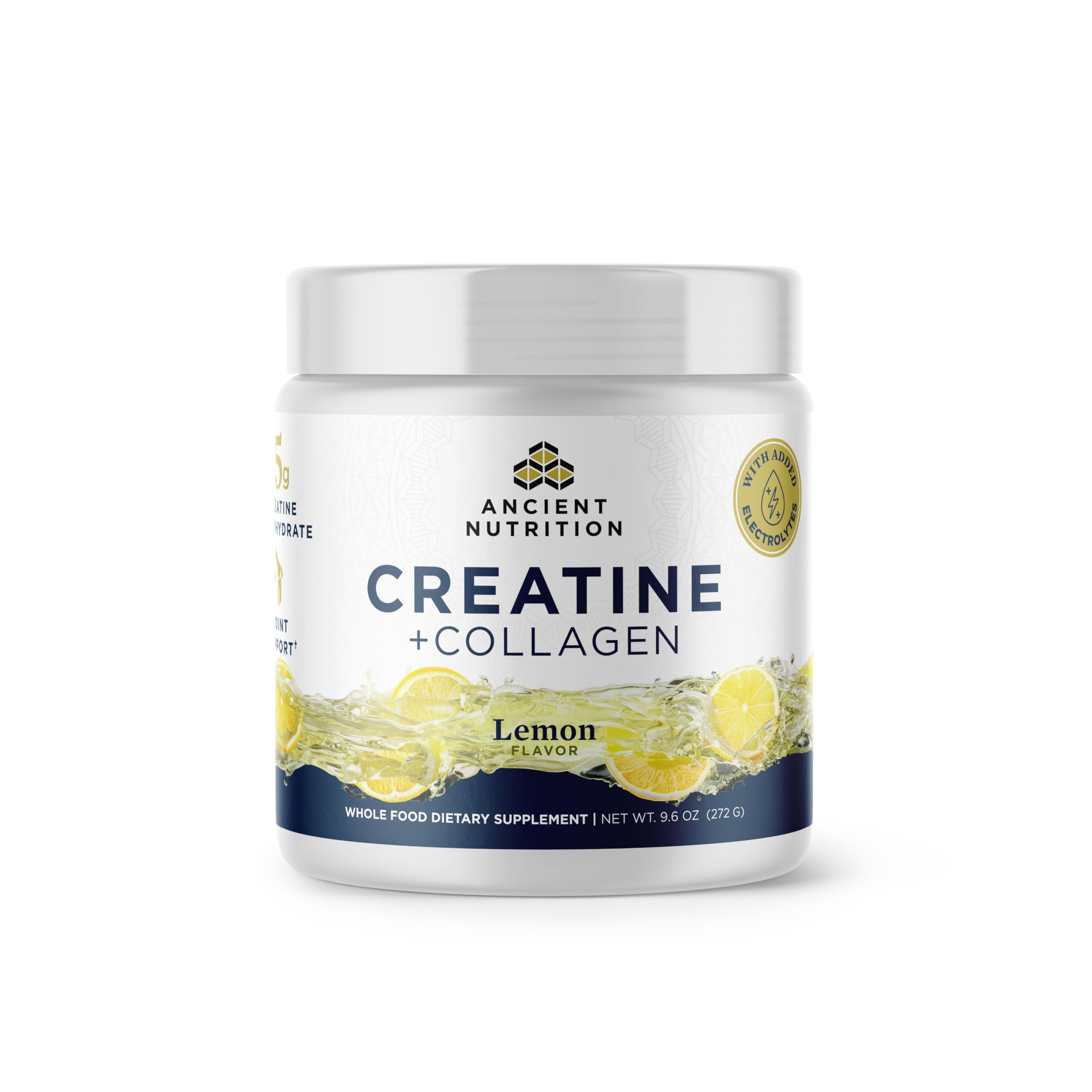 Ancient Nutrition Creatine + Collagen – Muscle Strength, Lean Body Mass, Joint Comfort & Cognitive Support – Includes 5g Creatine Monohydrate for Women + Electrolytes, Lemon, 30 Servings Ancient Nutrition buy supplements canada