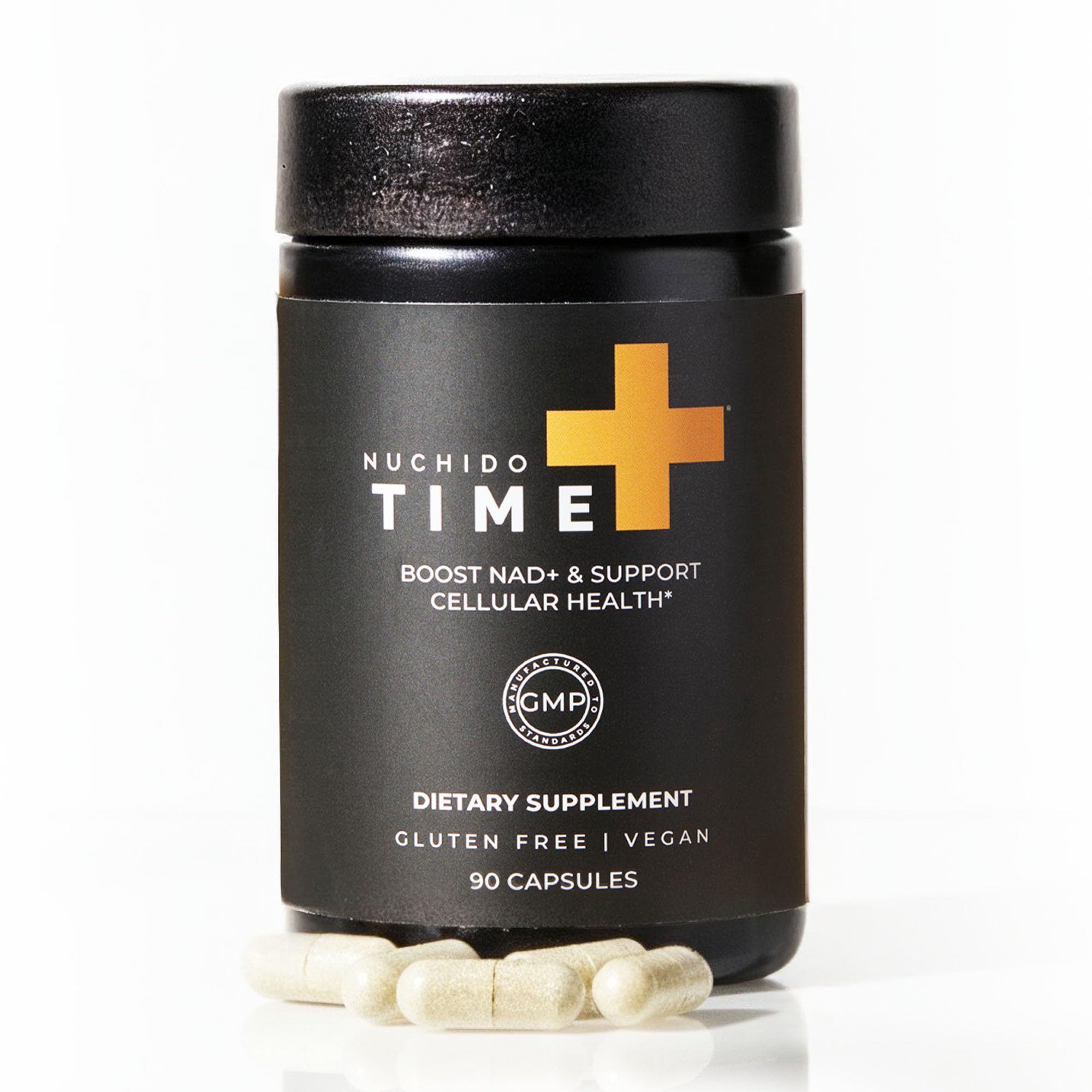 Nuchido Time+ NAD Supplement for Men & Women - Advanced Formula for Healthy Aging, Energy, Focus, Cellular Health & Longevity - Nicotinamide, Alpha Lipoic Acid, Quercetin - 90 Capsules Nuchido Time+ buy supplements canada
