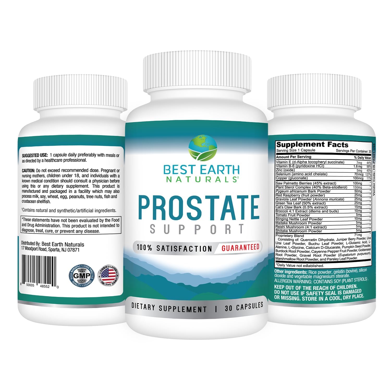 Best Earth Naturals Prostate Support Supplement for Men - Prostate Support - 30 Day Supply Best Earth Naturals buy supplements canada