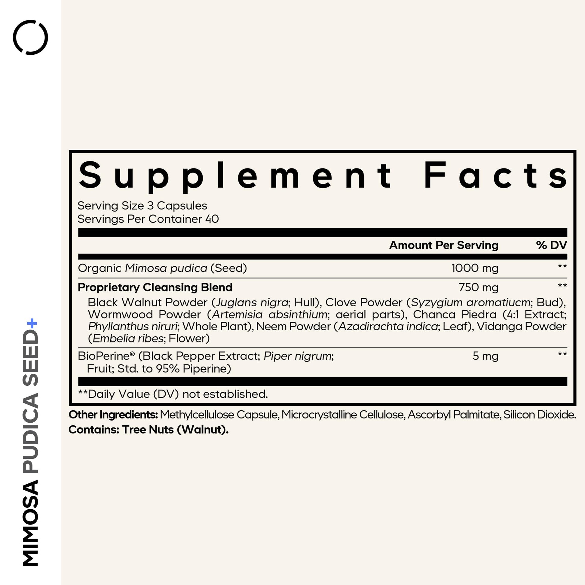 Codeage Organic Mimosa Pudica Seed Capsules - Mimosa Pudica Seeds Supplement - Black Walnut, Cloves, Vidanga, Neem, BioPerine - All in One - Sensitive Plant Pills - Non-GMO & Vegan - 120 Capsules Codeage buy supplements canada