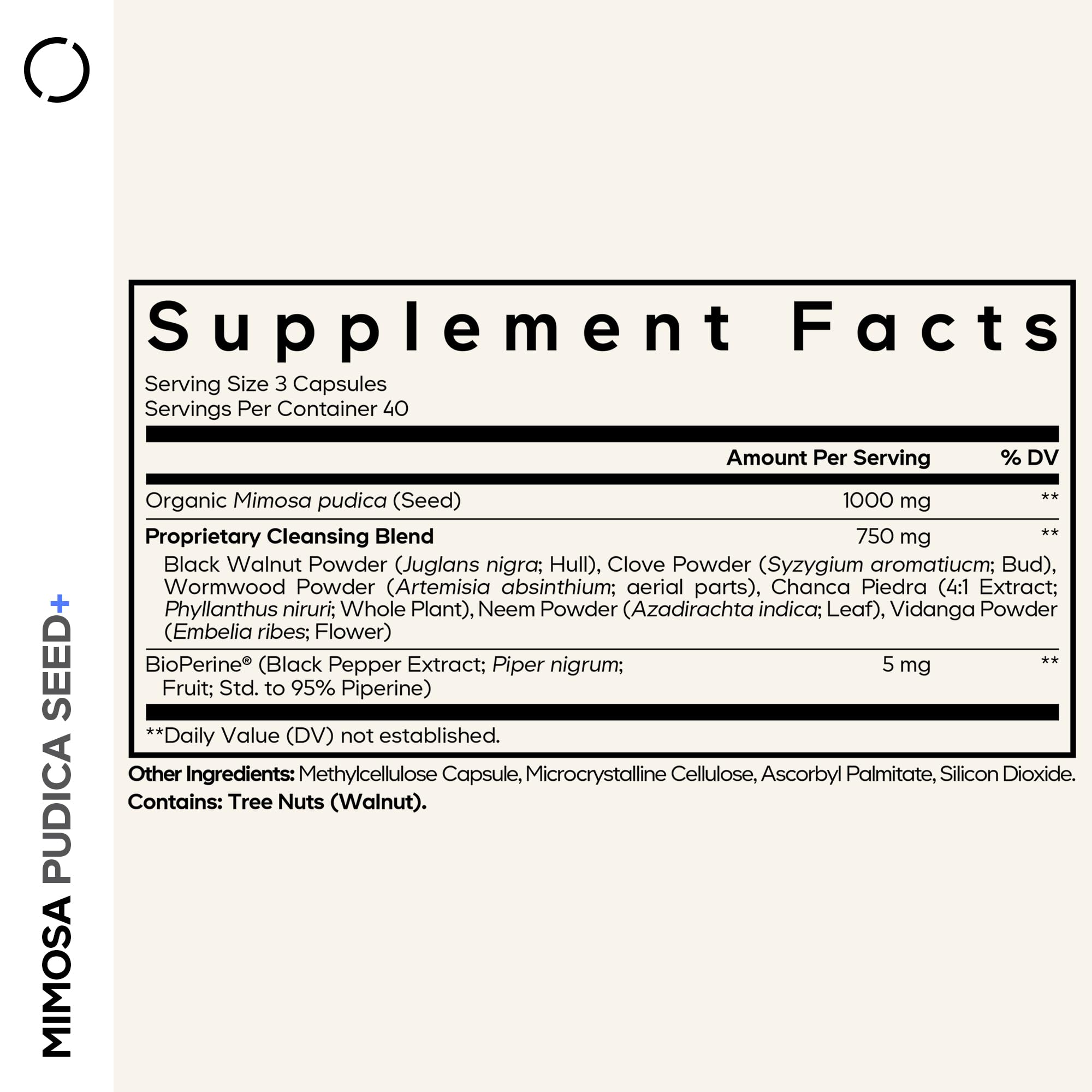 Codeage Organic Mimosa Pudica Seed Capsules - Mimosa Pudica Seeds Supplement - Black Walnut, Cloves, Vidanga, Neem, BioPerine - All in One - Sensitive Plant Pills - Non-GMO & Vegan - 120 Capsules Codeage buy supplements canada