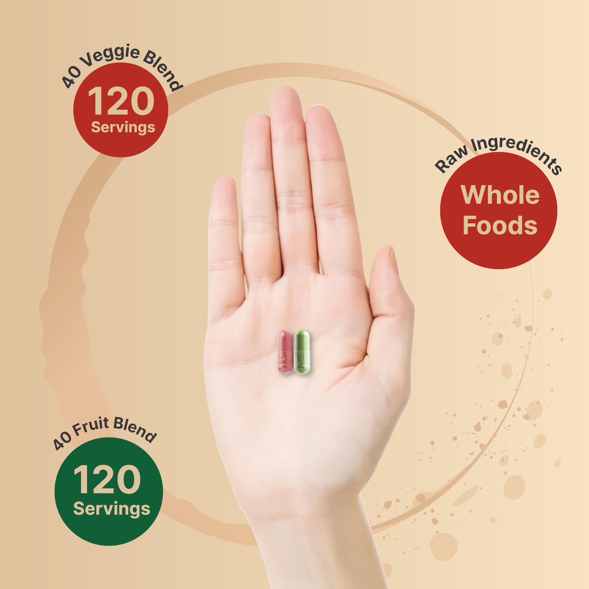 Fruit and Veggies Supplement – 480 Total Vegetarian Capsules | Balance of Natural 40 Whole Fruits & Veggies Blend | Fresh Superfood Formula with Vitamins and Minerals – Non-GMO NatureBell buy supplements canada