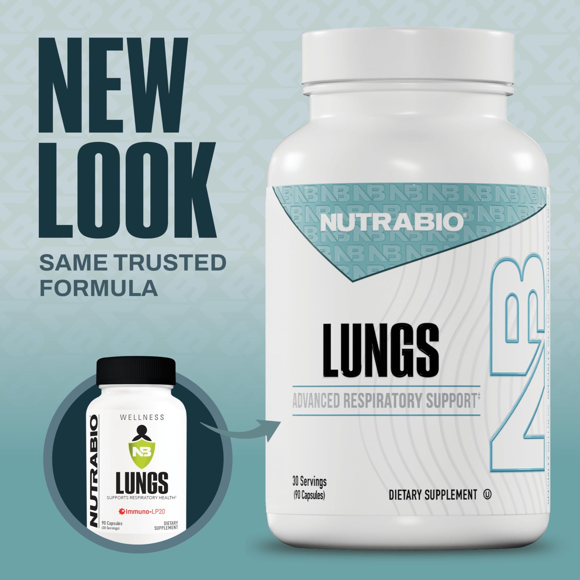 NutraBio Lungs Supplement - Blend of Immuno-LP20 and Natural Extracts to Help Support Respiratory & Immune Health - 90 Capsules NutraBio buy supplements canada