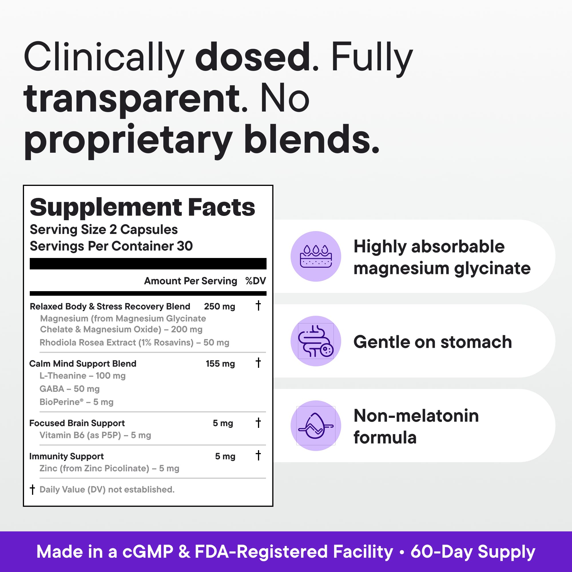 VitalForm Magnesium Glycinate Sleep Complex – Non-Habit Forming Support with L-Theanine, GABA, Zinc & Rhodiola – Promotes Relaxation, Calm & Muscle Recovery – Non-Melatonin – 100 Capsules VitalForm buy supplements canada