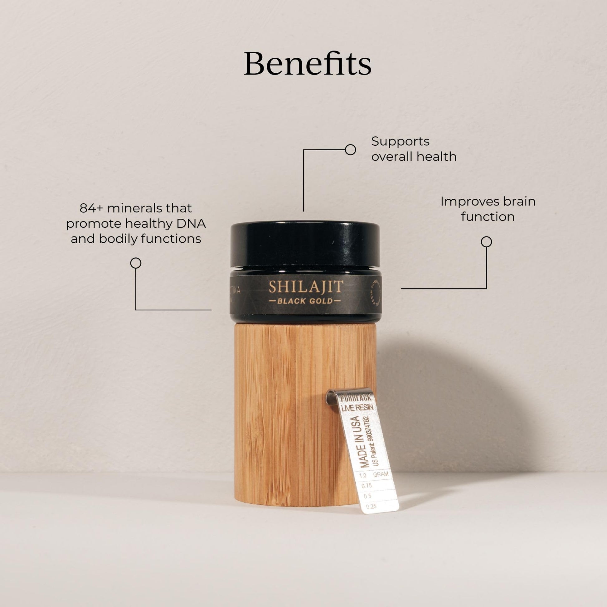 CYMBIOTIKA Pure Himalayan Shilajit Resin 500mg - 84+ Trace Minerals, High Potency with Elemental Gold & Fulvic Acid - for Energy, Focus, Immune & Digestive Support - Authentic Shilajit Resin CYMBIOTIKA buy supplements canada