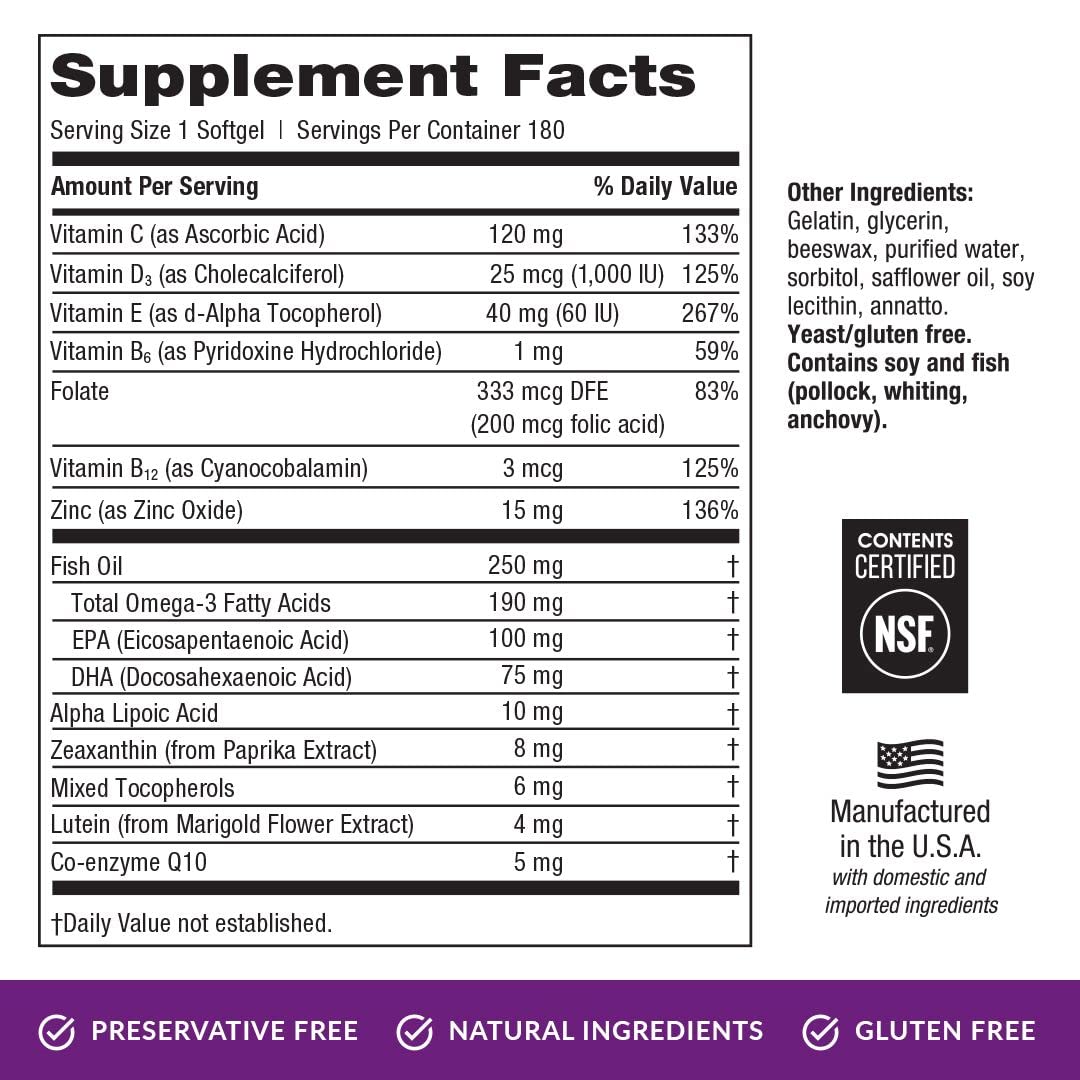 EyePromise Restore Supplement - 180 Softgel Capsules Containing Lutein EyePromise buy supplements canada