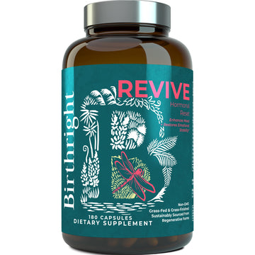 Birthright Female Hormone Support for, Energy, Fertility, Menstrual Cycle, Ovulation, Pregnancy and Menopause… All Natural, Animal Based, Liver, Kidney, Magnesium, Red Raspberry, Herbal Blend Revive Birthright buy supplements canada