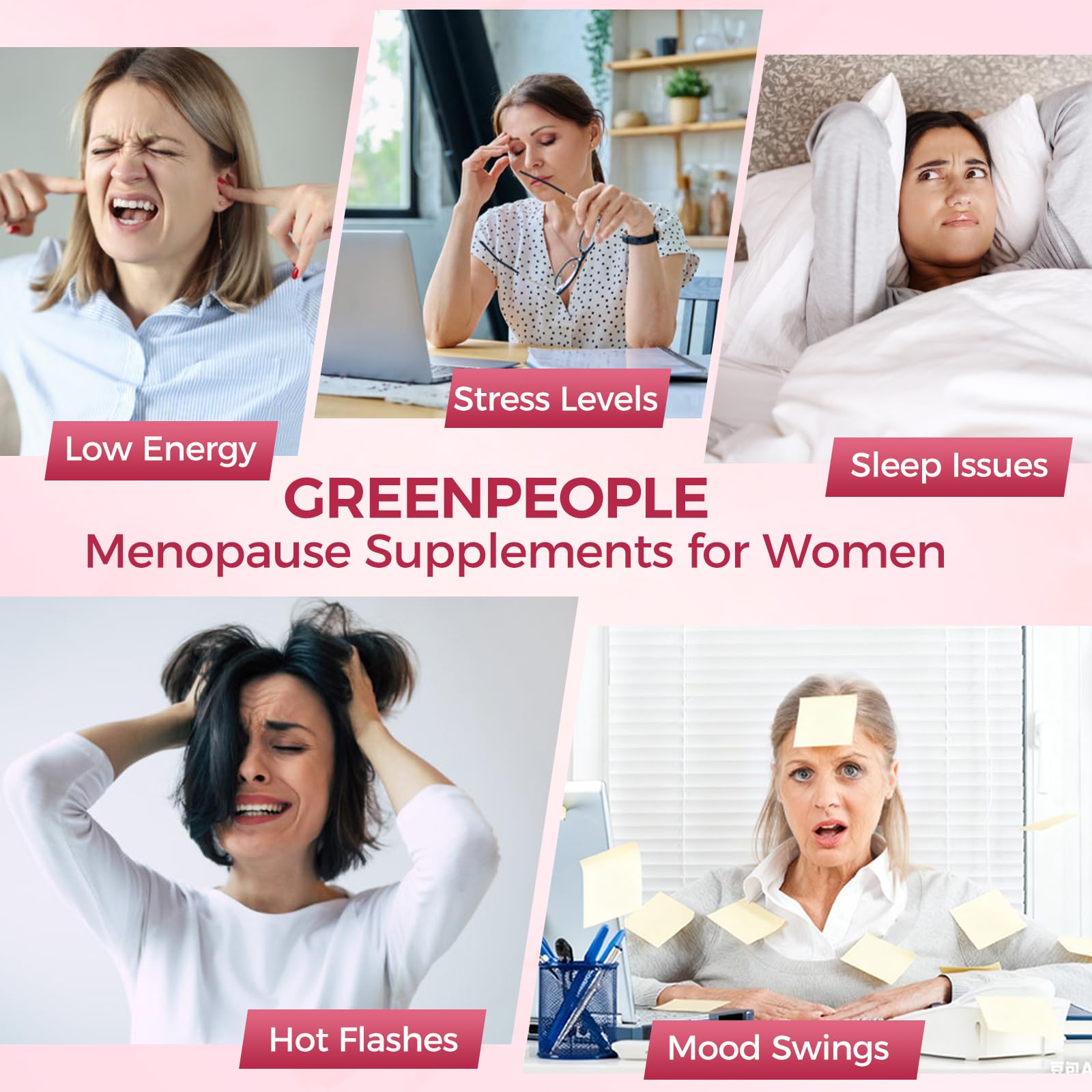 GREENPEOPLE Menopause Supplements for Women Gummies - 16-in-1 Dual Action Menopause Relief W/Black Cohosh, Vitex, Beef Organs for Hormone Balance, Hot Flashes, Night Sweats & Mood, Sugar-Free 60 CT GREENPEOPLE buy supplements canada
