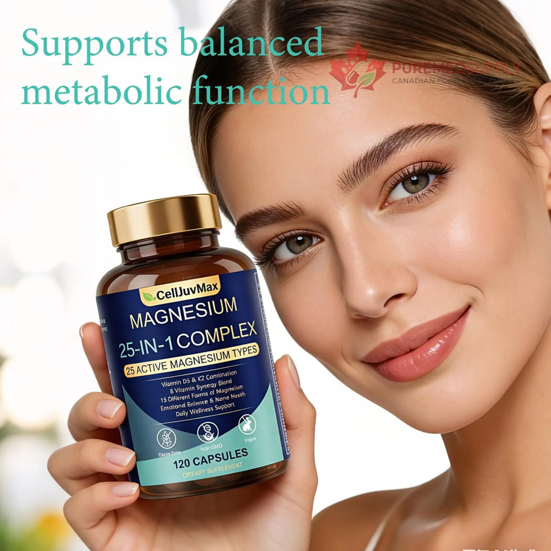 25-in-1 Magnesium Complex | Multi-Form Absorbable Blend for Daily Nutritional Support, 120 Vegan Caps (1) PBZPBZ buy supplements canada