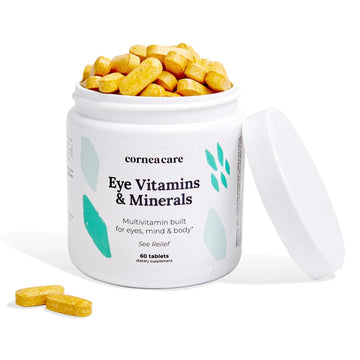 CorneaCare Vitamins and Minerals | Multivitamin for Vision & Health | Dry Eye Supplements | 60 Tablets CorneaCare buy supplements canada