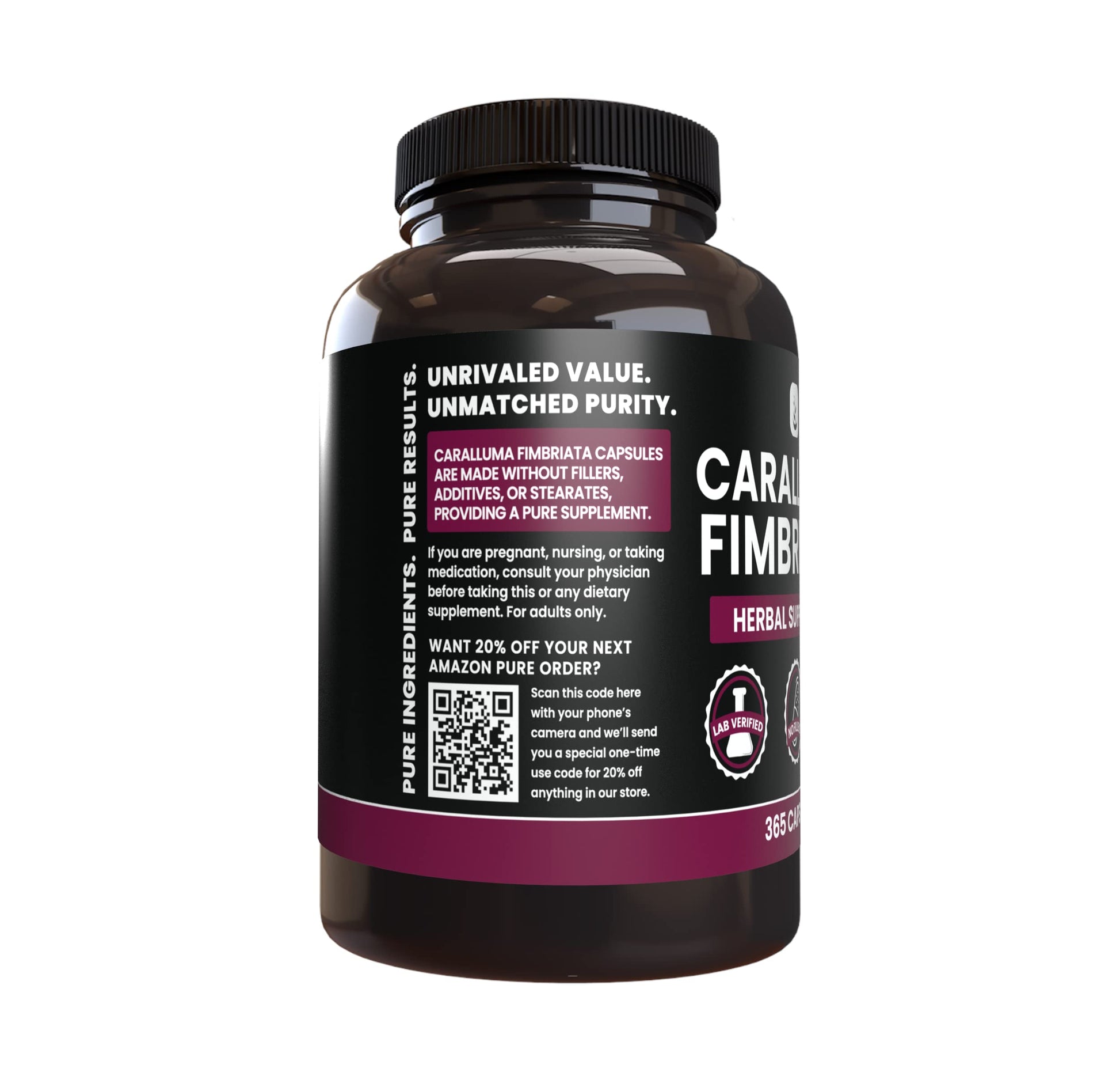 PURE ORIGINAL INGREDIENTS Caralluma Fimbriata (365 Capsules) No Magnesium Or Rice PURE ORIGINAL INGREDIENTS buy supplements canada