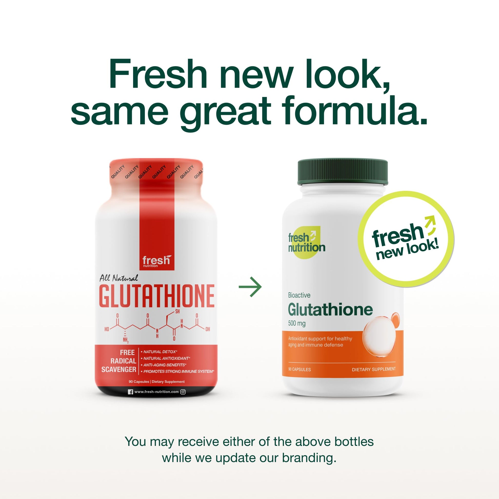 Glutathione Supplement Capsule - Strongest DNA Verified Glutathione Reduced - Vegan Friendly, Non GMO, Gluten & Soy Free Fresh Nutrition buy supplements canada