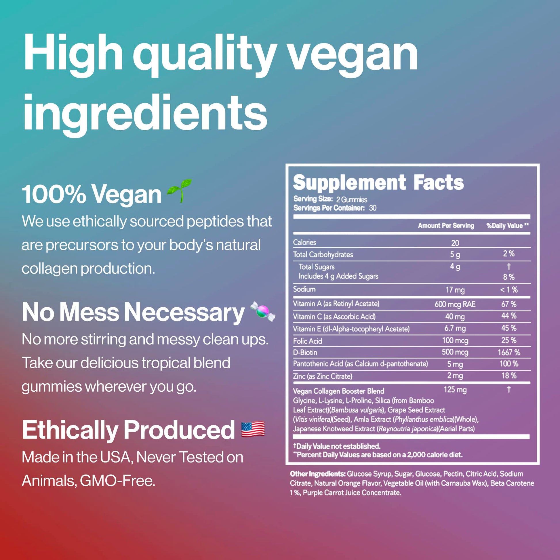 Habit + Habitat Vegan Beauty Support Gummies Collagen Booster with Biotin Habit + Habitat buy supplements canada