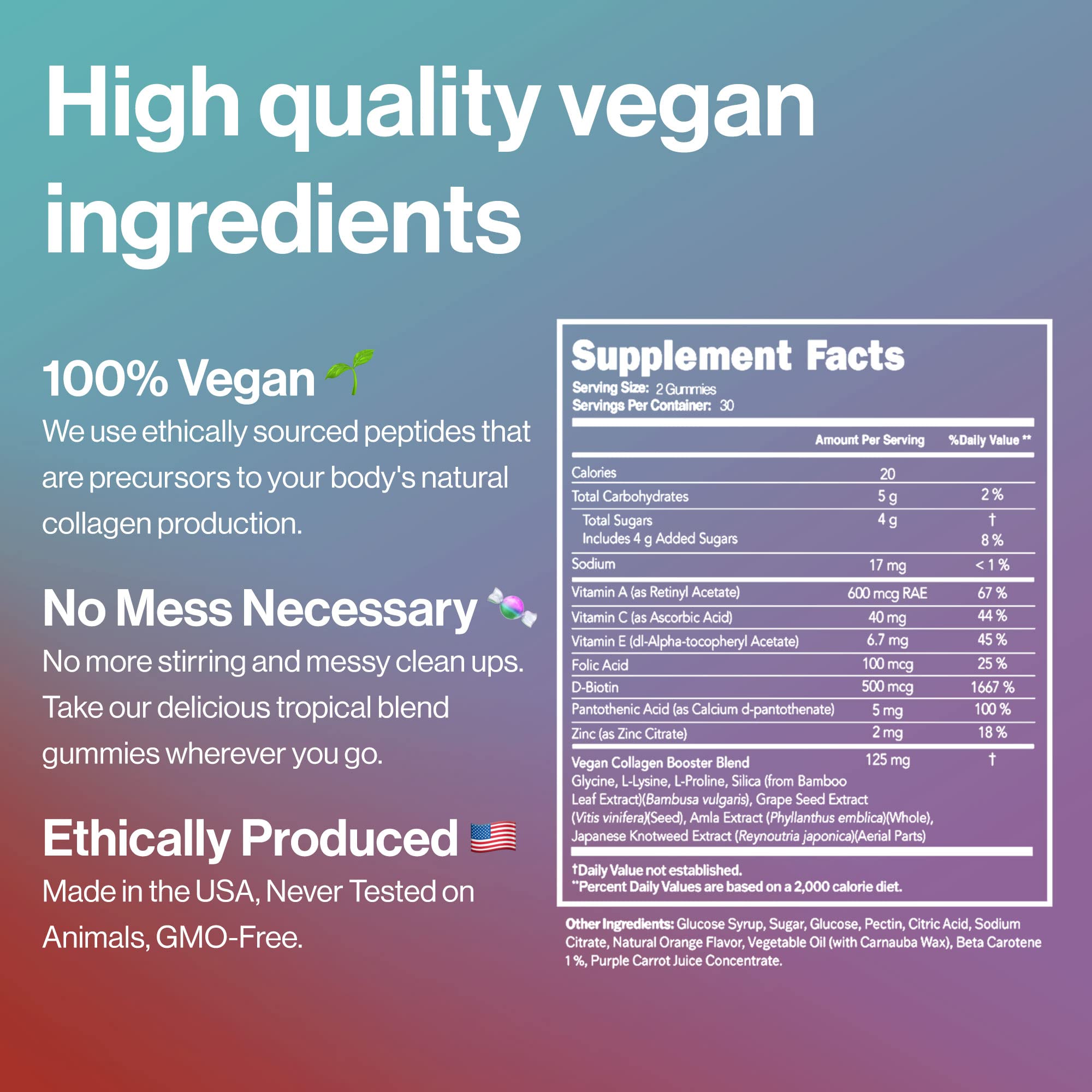 Habit + Habitat Vegan Beauty Support Gummies Collagen Booster with Biotin Habit + Habitat buy supplements canada