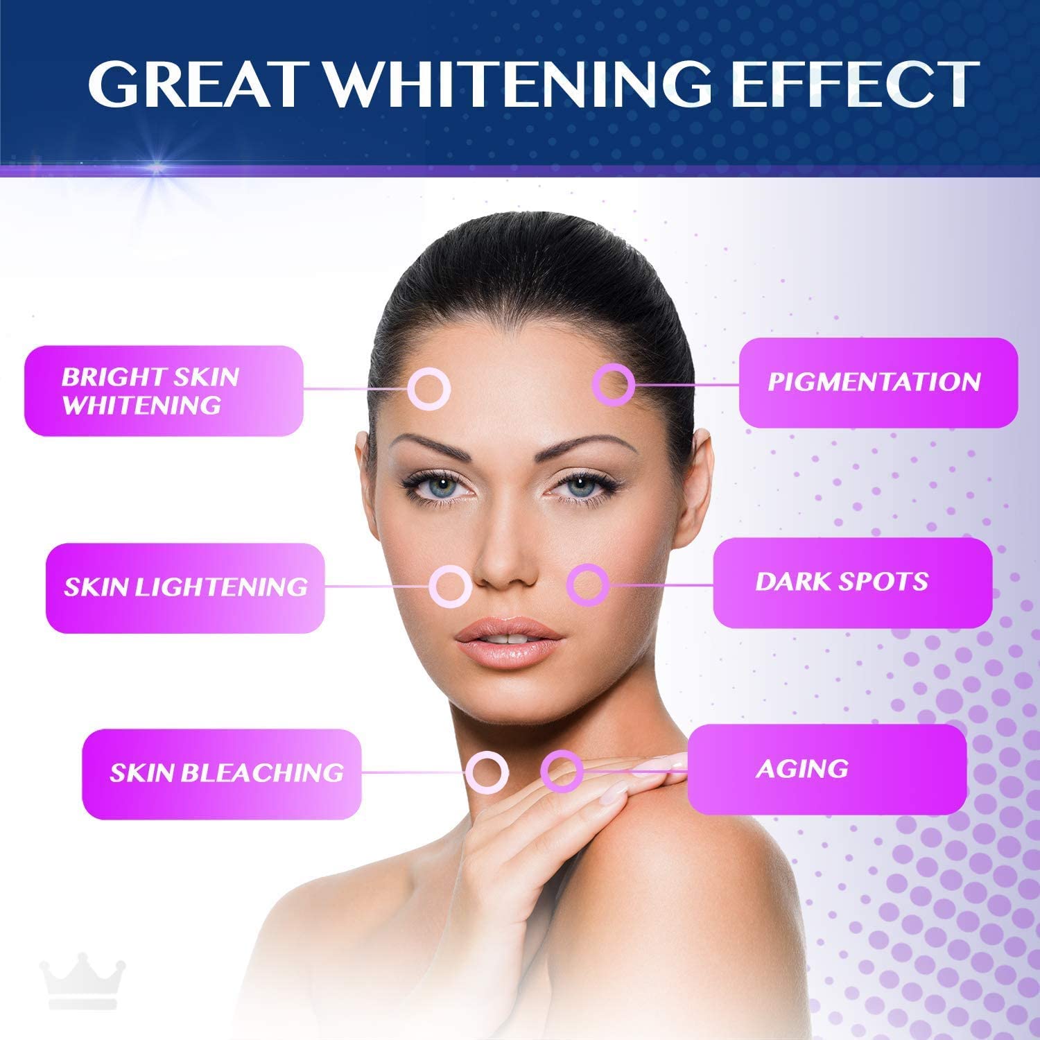 Glutathione Whitening Pills - 180 Capsules 2000mg Glutathione - Effective Skin Lightening NORTHERN CROWN COSMETICS buy supplements canada