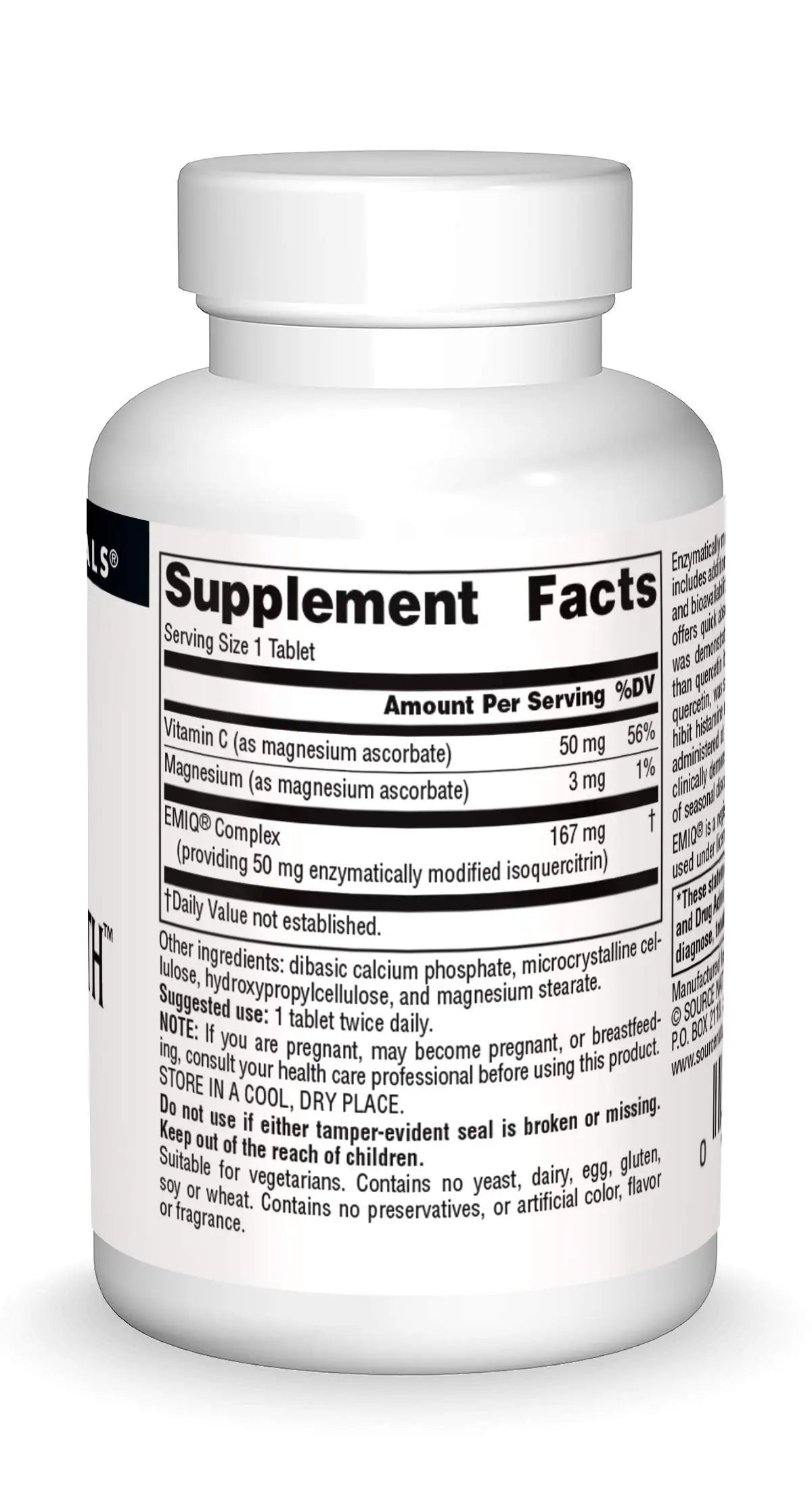 Source Naturals AllerStrength Fast-Acting Seasonal Immune Support - Highly Bioavailable Quercetin* - 60 Tablets Source Naturals buy supplements canada