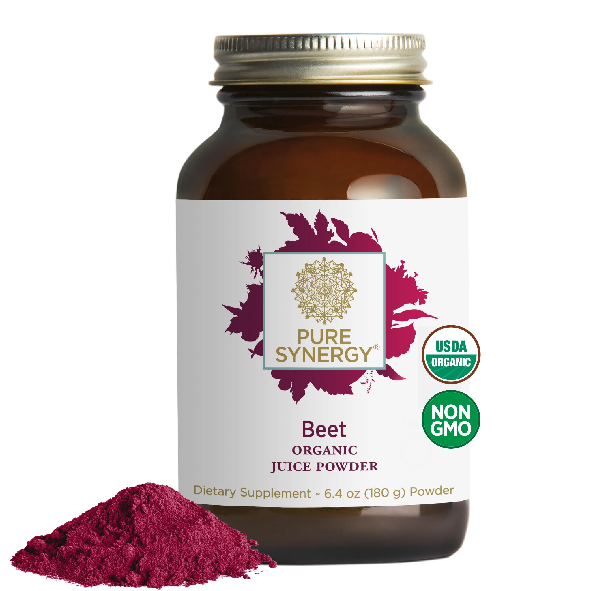 PURE SYNERGY Organic Beet Juice Powder | Pre-Workout Supplement | Organic Beet Root Juice Powder | for Healthy Circulation, Exercise, and Detoxification (6.4 oz.) PURE SYNERGY buy supplements canada