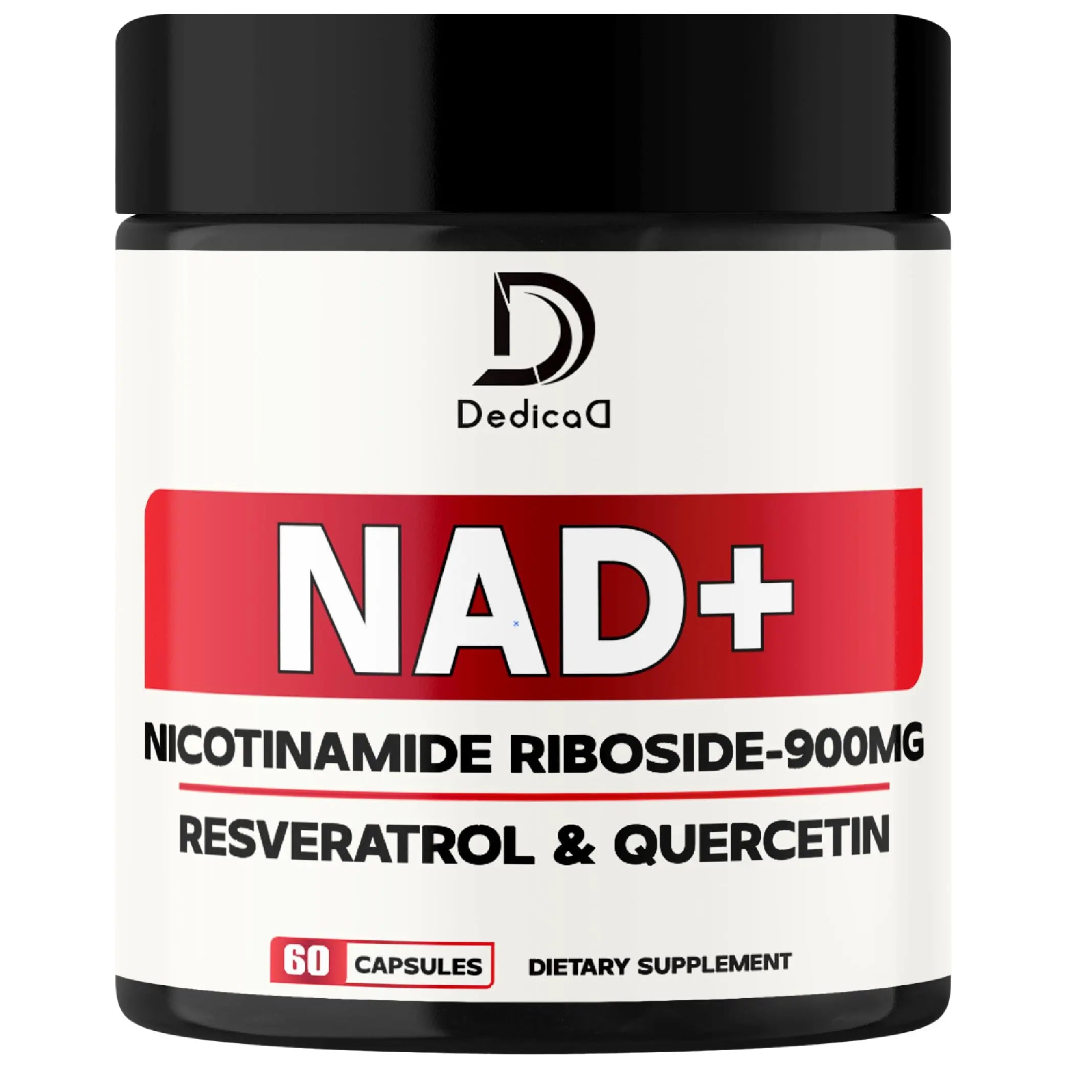 DEDICAD NAD Supplement with Nicotinamide Riboside, Trans-Resveratrol, Quercetin - Cellular Energy & Repair, Vitality, Healthy Aging - 60 Count DEDICAD buy supplements canada