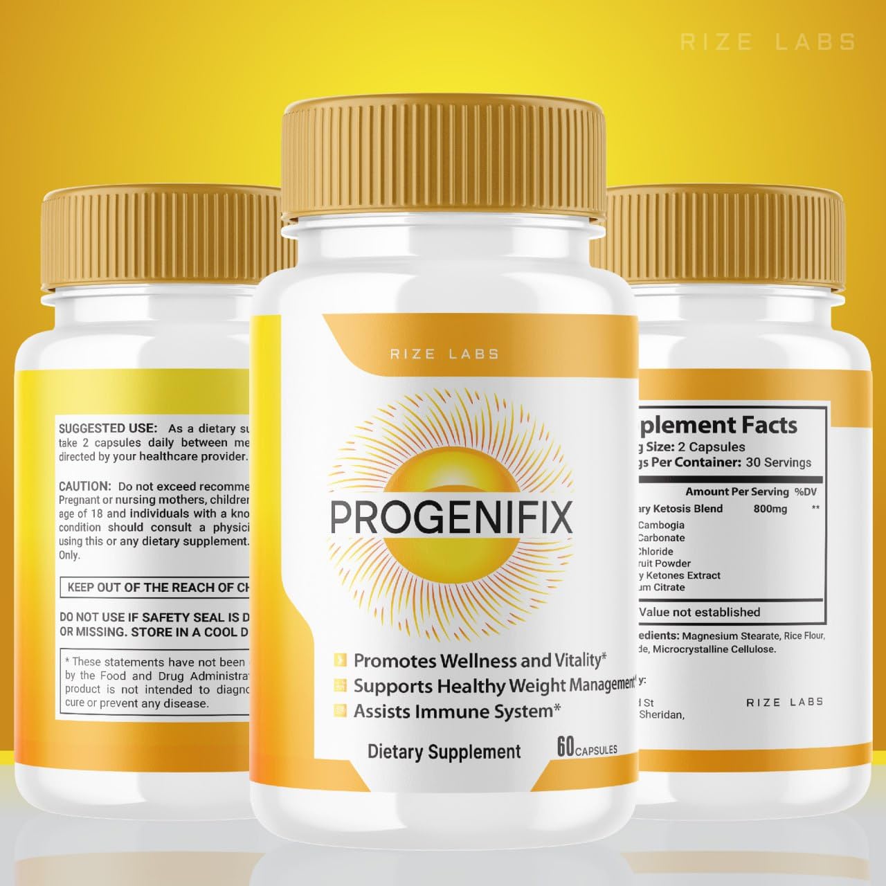 rize labs (2 Pack) Progenifix Weight Loss Supplement, Progenifix Capsules Total Body Wellness rize labs buy supplements canada