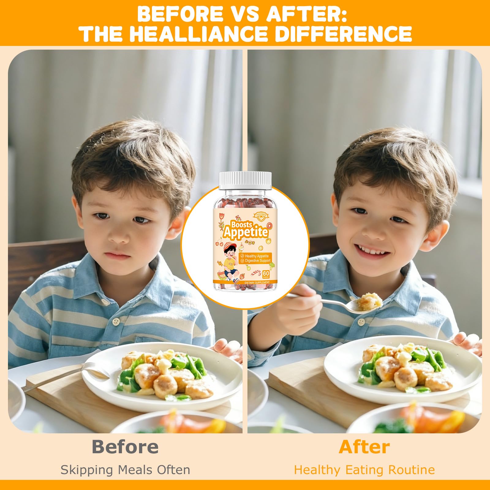 Appetite Booster Gummies for Kids Adults – Natural Blend of Hawthorn Zinc Carrot Supports Digestion Helps Increase Appetite, Promotes Healthy Eating Habits for Picky Eaters (Mixed Fruit Flavor) Healliance buy supplements canada