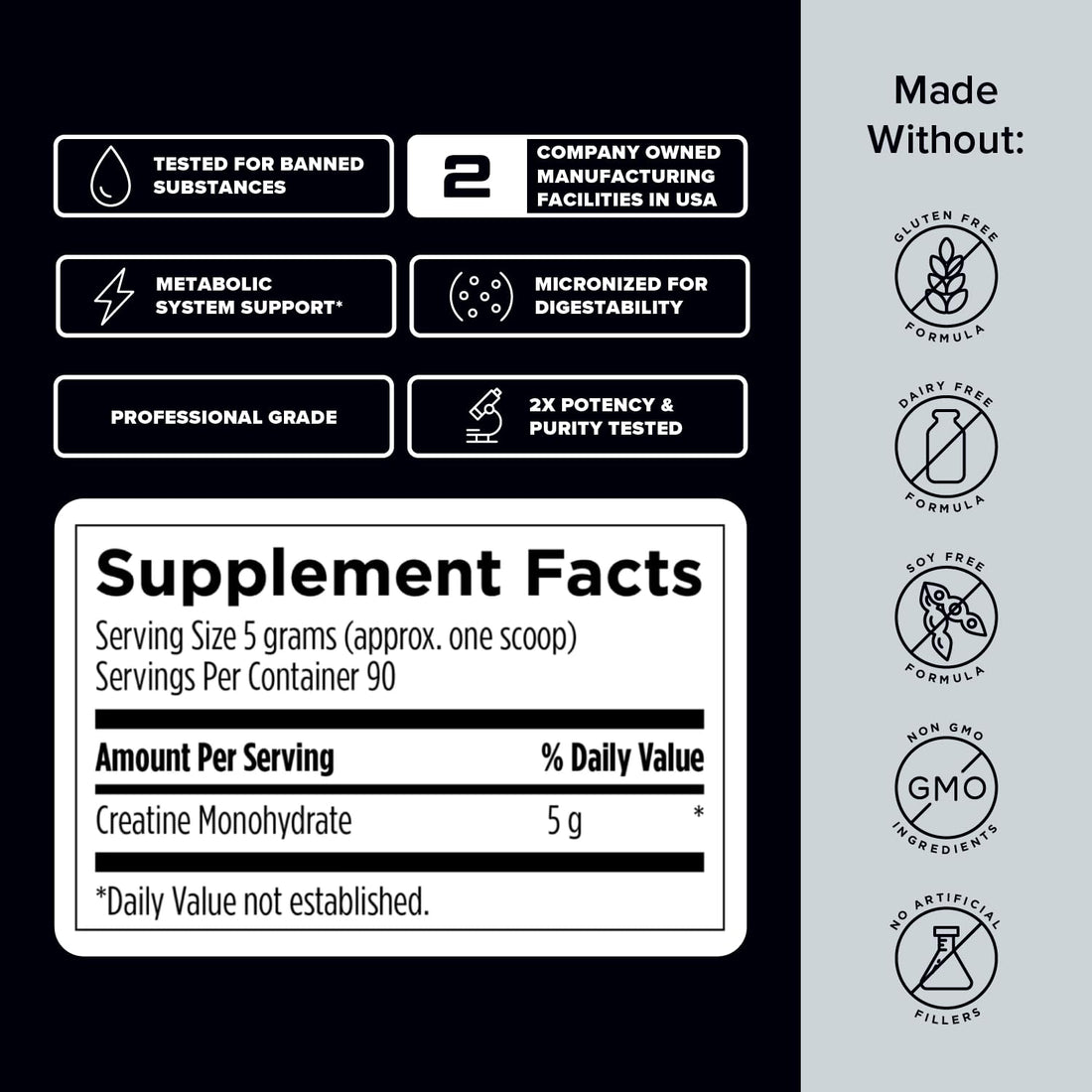 Designs for Sport Micronized Creatine Monohydrate Unflavored Powder - NSF Certified for Sport, 90 Servings, Supports Muscle Recovery, Brain Health, Pre and Post Workout Strength Designs for Sport buy supplements canada