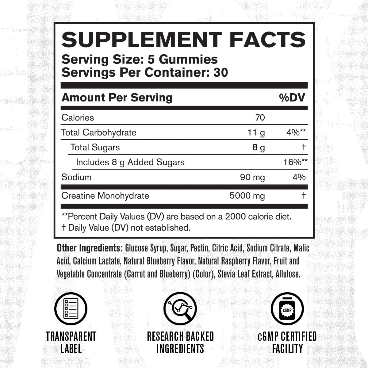 Jacked Factory Creatine Gummies 5g Daily Dose (1g per Gummy) - Creatine Gummy for Men and Women, Vegan-Friendly, Travel-Friendly, Third-Party Tested - 150 Gummies, Blue Raspberry Jacked Factory buy supplements canada