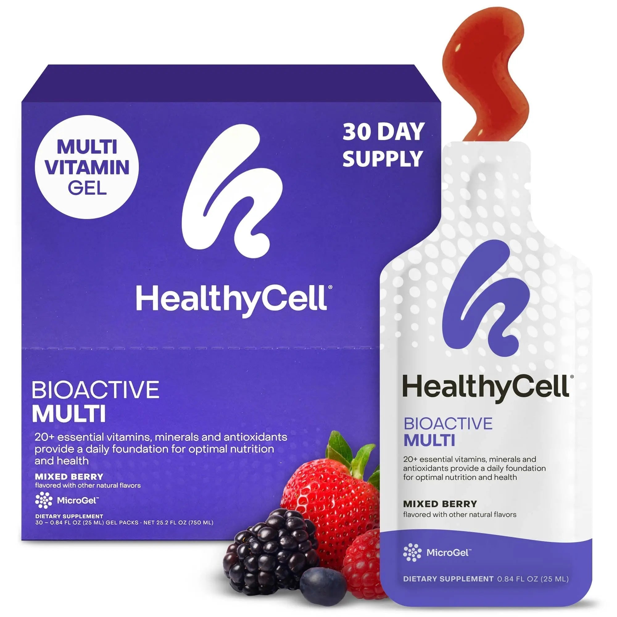 Healthycell Bioactive Daily Liquid Multivitamin for Men & Women – 20+ Essential Vitamins, Minerals & Antioxidants for Brain Healthycell buy supplements canada