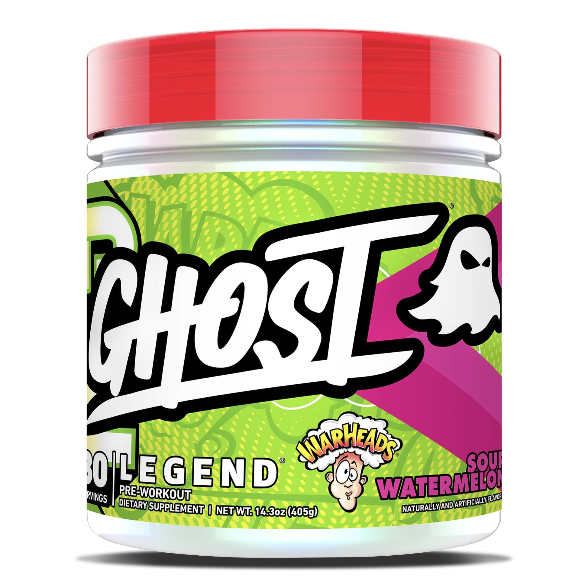 GHOST Legend V3 Pre-Workout Powder, Warheads Sour Watermelon - 30 Servings – Pre GHOST buy supplements canada
