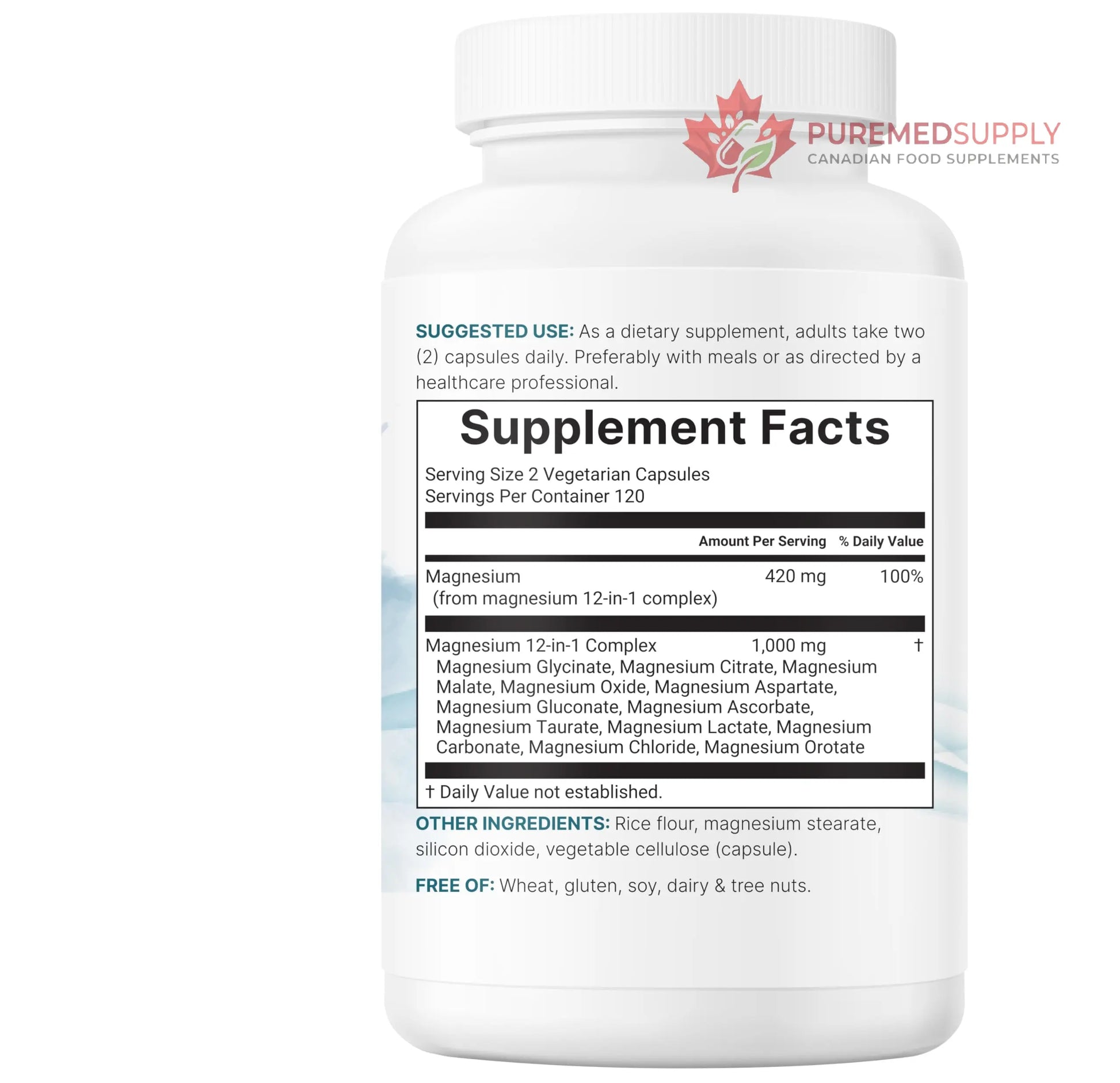 Micro Ingredients 12‑in‑1 Magnesium Complex 1000 mg, 240 Capsules – Magnesium Glycinate, Citrate, Taurate, Malate & More – High Absorption Formula for Men & Women – Chelated & Purified Micro Ingredients buy supplements canada