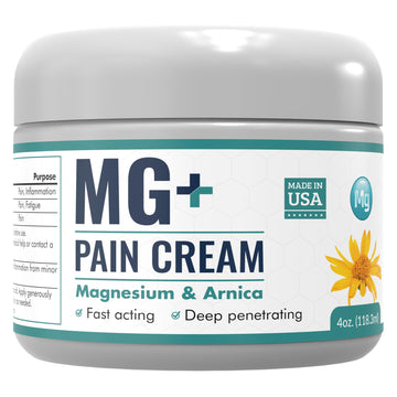 Mars Wellness MG+ Magnesium Cream Pain Relief - Extra Strength Magnesium and Arnica Cream - 4 OZ Tub - Neuropathy, Muscle Pain, and Leg Cramps Relief - 1 Pack MARS WELLNESS buy supplements canada
