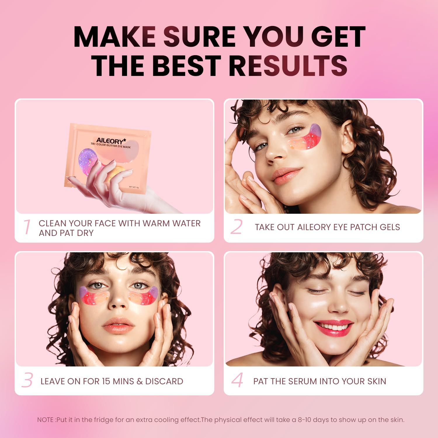 AILEORY Under Eye Patches (24 Pairs) - Tri-color Glitter Eye Gel Pads for Dark Circles, Puffy Eyes, Under eye Bags, Wrinkles AILEORY buy supplements canada