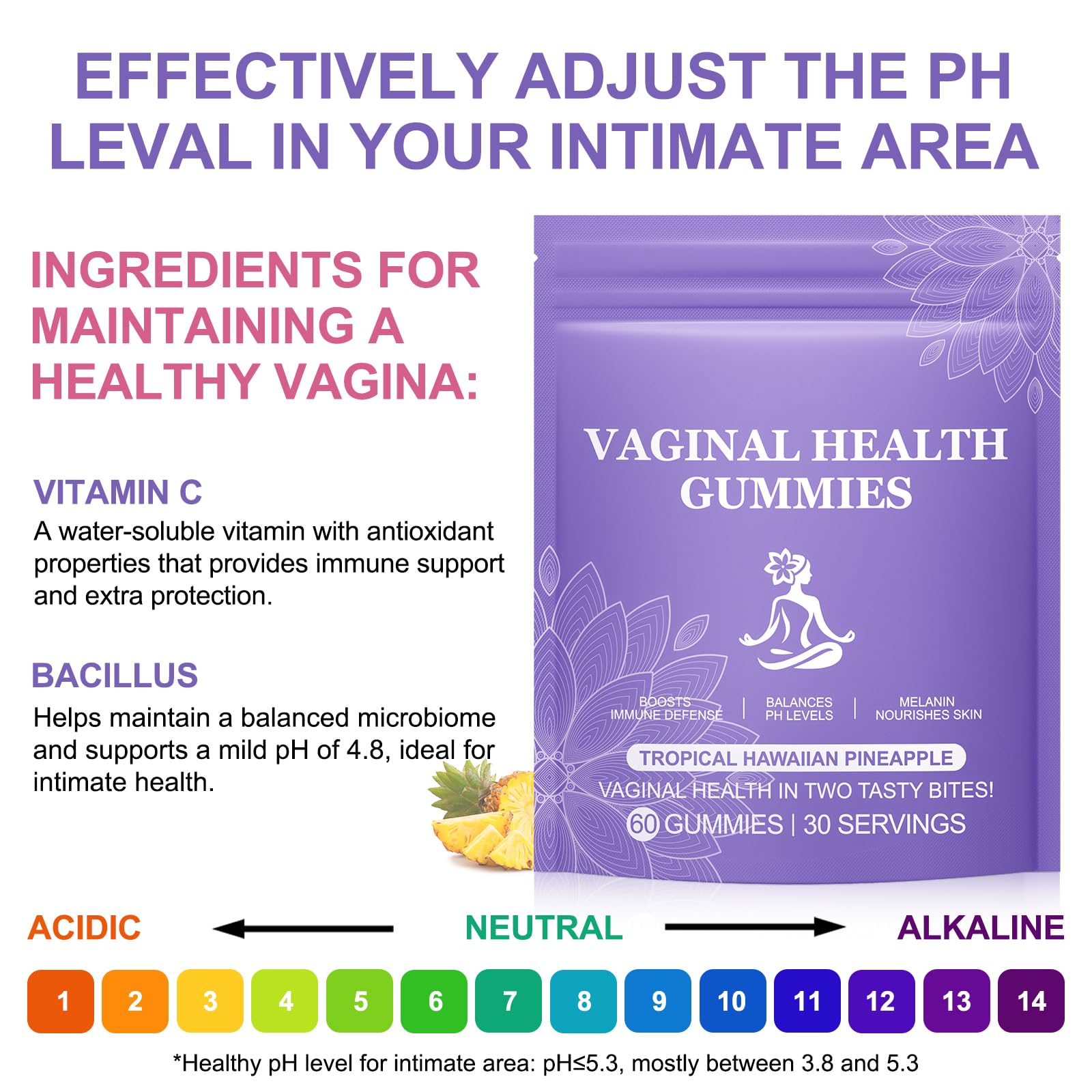 Vital Vaginal Probiotic Gummies for Women, 60PCS Feminine Balance Gummies, PH Balance,Immune Support, Vegan, Gluten-Free, Vaginal Probiotics Supplement, 60 Count DCTTVHVD buy supplements canada
