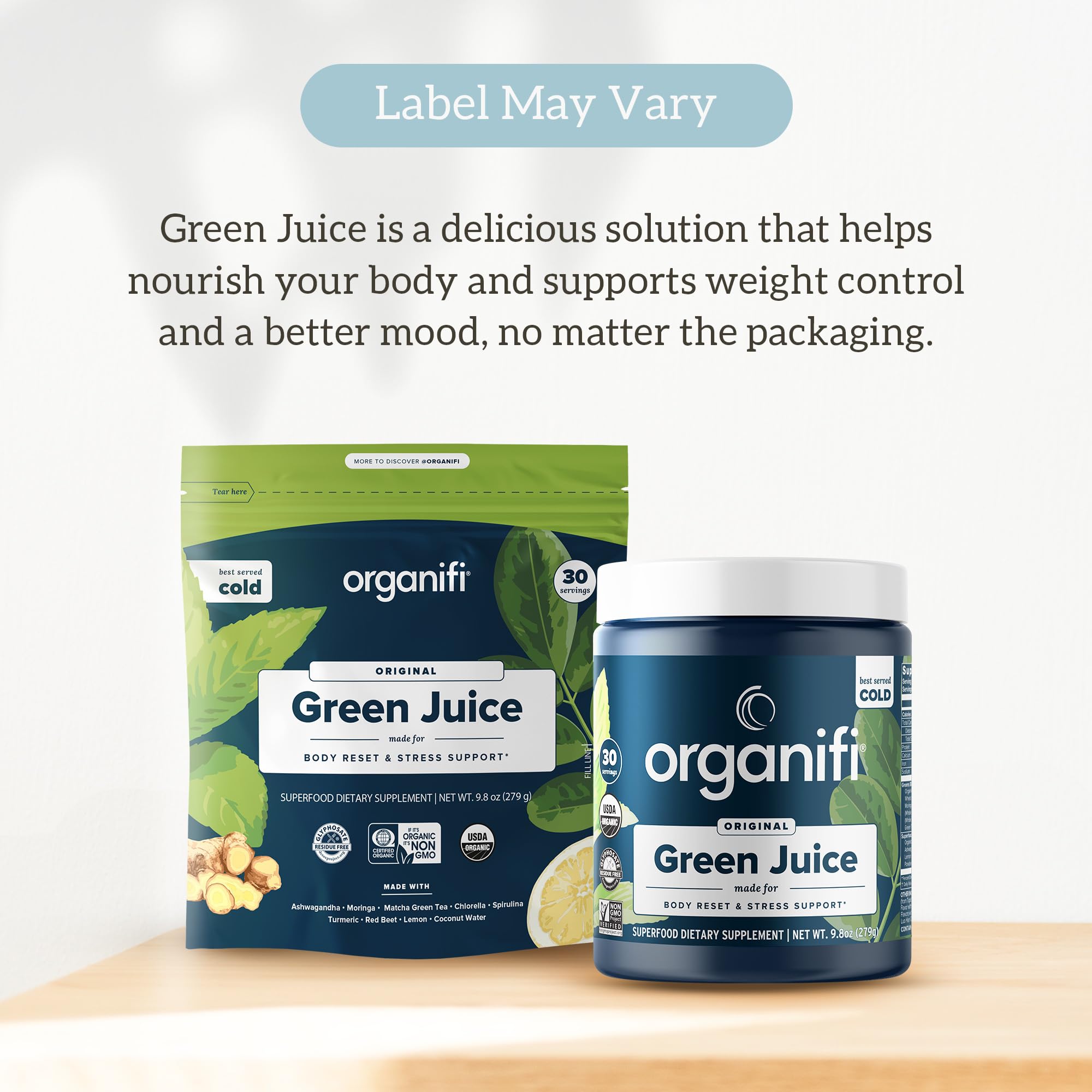 Organifi Green Juice - Powder Supplement with Organic Spirulina, Ashwagandha Organifi buy supplements canada