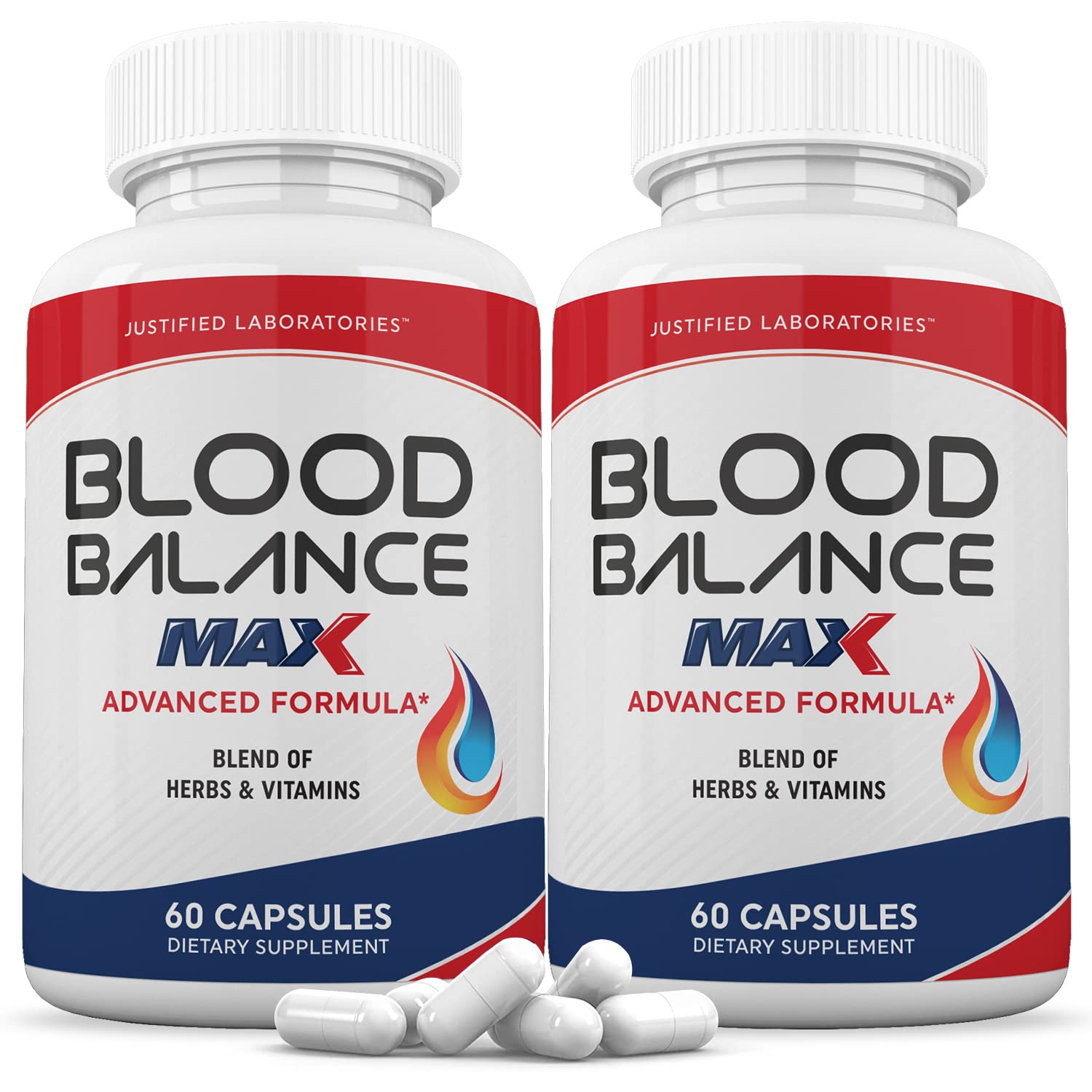Justified Laboratories (2 Pack Blood Balance Max 1295MG Formula Supplement Pills Justified Laboratories buy supplements canada