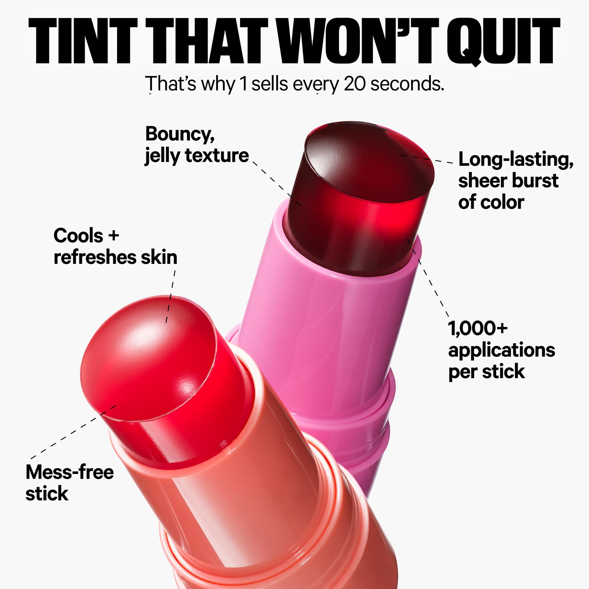 Milk Makeup Cooling Water Jelly Tint – Long-Lasting Sheer Lip + Cheek Stain with Firming Vegan Collagen + Hydrating Aloe – Transfer Proof, Buildable Lip Tint + Blush – Chill (Red), 0.17 oz Milk Makeup buy supplements canada