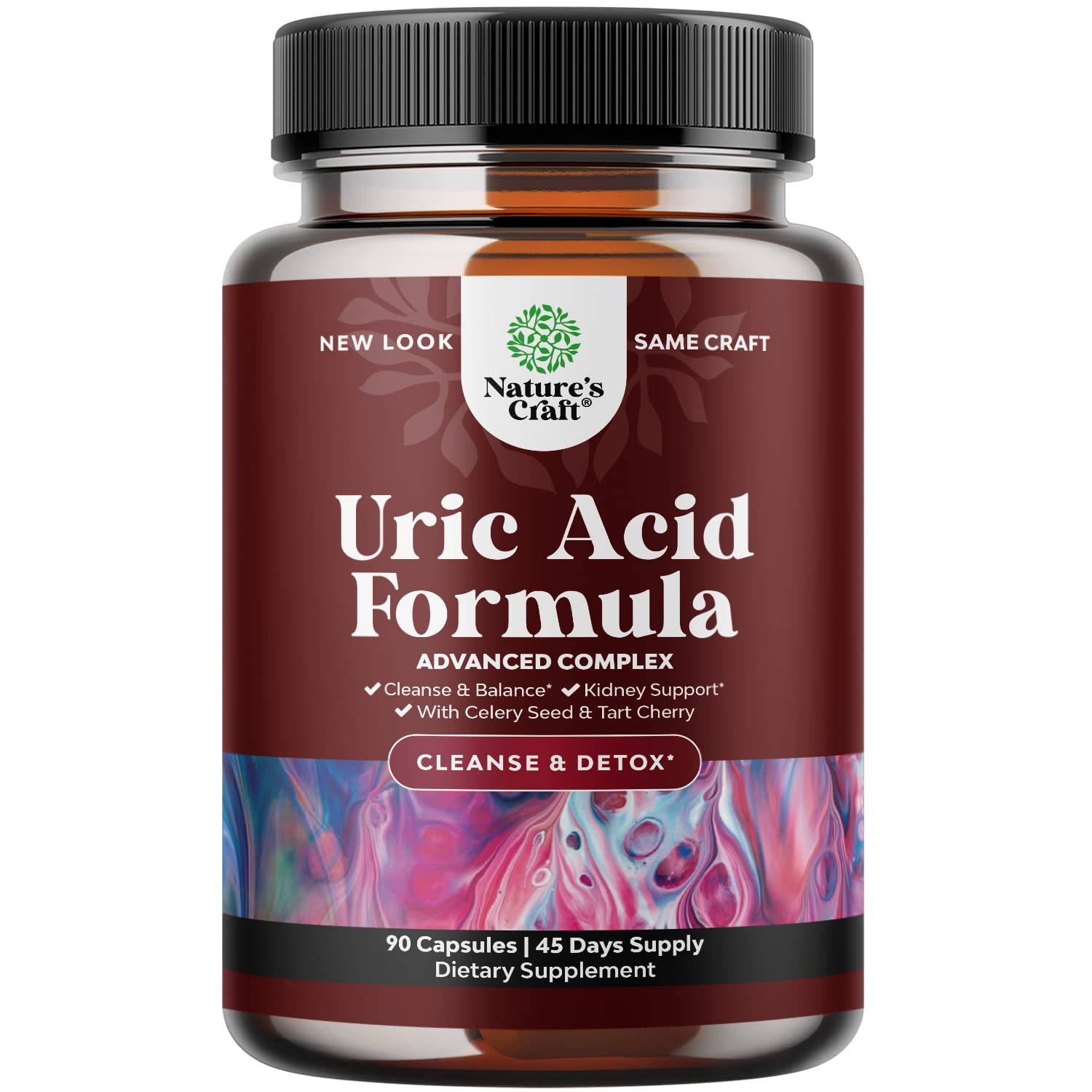 Tart Cherry Capsules for Joint Support and Kidney Cleanse - Daily Uric Acid Detox and Cleanse Natures Craft buy supplements canada
