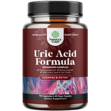 Tart Cherry Capsules for Joint Support and Kidney Cleanse - Daily Uric Acid Detox and Cleanse Natures Craft buy supplements canada